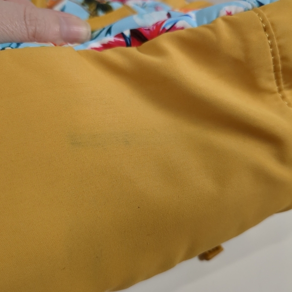 Samantha Brown Floral Yellow Convertible Backpack/Tote Bag - Picture 14 of 14